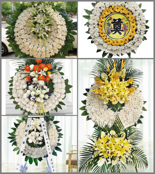 北京昌平区流村镇长峪城村花圈速递